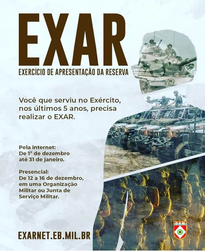 Exército esta convocando reservistas, se você não se apresentar